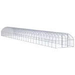 Coteț de găini pentru exterior, 3x24x2 m, oțel zincat GartenMobel Dekor