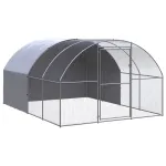 Coteț de găini pentru exterior, 3x4x2 m, oțel zincat GartenMobel Dekor