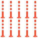 Bornă de control trafic, 10 buc., 75 cm, PE GartenMobel Dekor