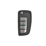 Carcasă cheie telecomandă compatibilă Nissan, 4 butoane, cu lamelă metalică 5040-3+1