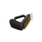 Perie de grătar 3 în 1 cu racletă, perie și burete Mirpol AE124