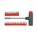 Set șurubelniță multifuncțională tip T cu 21 piese, biți și imbus