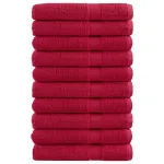 Prosoape de saună premium SOLUND 10 buc. roșu 80x200 cm 600 gsm GartenMobel Dekor