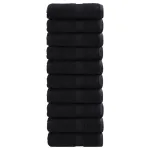 Prosoape oaspeți premium SOLUND 10 buc. negru 30x50 cm 600 gsm GartenMobel Dekor