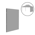 Perete lateral pentru foișor pliabil Leziter 3x4 m, prelată gri