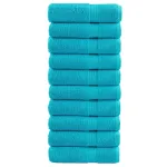 Prosoape de duș premium SOLUND 10 buc. turcoaz 70x140cm 600 gsm GartenMobel Dekor
