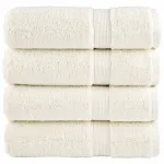 Prosoape de mâini premium SOLUND 4 buc. crem 50x100cm 600 gsm GartenMobel Dekor