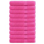 Prosoape de saună premium SOLUND 10 buc. roz 80x200 cm 600gsm GartenMobel Dekor