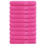 Prosoape de saună premium SOLUND 10 buc. roz 80x200 cm 600gsm GartenMobel Dekor