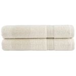 Prosoape de saună premium SOLUND 2 buc. crem 80x200 cm 600 gsm GartenMobel Dekor