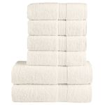 Set de prosoape premium SOLUND, 6 piese, crem, 600 g/m² GartenMobel Dekor