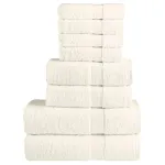 Set de prosoape premium SOLUND, 8 piese, crem, 600 g/m² GartenMobel Dekor