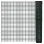 Plasă de sârmă găini, verde, 10 x 1 m, oțel galvanizat cu PVC GartenMobel Dekor