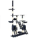 Ansamblu pisici, stâlpi de sisal, 230-250 cm albastru GartenMobel Dekor