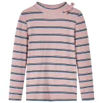 Tricou pentru copii cu mâneci lungi, roz deschis, 128 GartenMobel Dekor