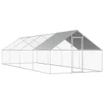 Coteț de păsări pentru exterior, 2,75x8x1,92m, oțel galvanizat   GartenMobel Dekor