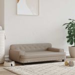 Pat de câini, cappuccino, 90x53x30 cm, piele ecologică GartenMobel Dekor