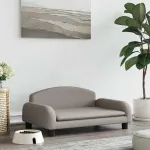 Pat de câini, gri taupe, 70x45x30 cm, textil GartenMobel Dekor