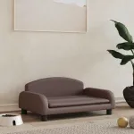 Pat de câini, maro, 70x45x30 cm, piele ecologică GartenMobel Dekor