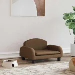 Pat de câini, maro, 50x40x30 cm, textil GartenMobel Dekor