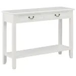 Masă consolă, alb, 110 x 35 x 80 cm, lemn GartenMobel Dekor