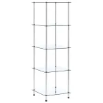 Raft cu 5 niveluri transparent, 40x40x130 cm, sticlă securizată GartenMobel Dekor