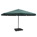 Umbrelă de soare de grădină din aluminiu, bază portabilă, verde GartenMobel Dekor