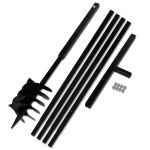 Burghiu de sol cu mâner 180 mm cu tub prelungitor 5 m, oțel GartenMobel Dekor