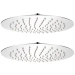 Cap de duș tip ploaie, 2 buc., Ø 25 cm, oțel inoxidabil GartenMobel Dekor