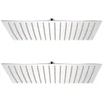 Cap de duș tip ploaie, 2 buc., 30 x 40 cm, oțel inoxidabil GartenMobel Dekor