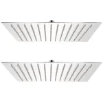 Cap de duș tip ploaie, 2 buc., 30x30 cm, oțel inoxidabil GartenMobel Dekor