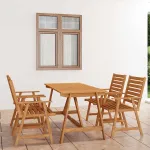 Set mobilier de grădină, 5 piese, lemn masiv de acacia GartenMobel Dekor