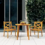 Set mobilier de grădină, 3 piese, lemn masiv de acacia GartenMobel Dekor