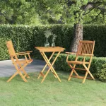 Set mobilier grădină pliabil, 3 piese, lemn masiv acacia GartenMobel Dekor