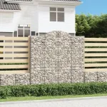 Coșuri gabion arcuite 3 buc. 200x30x200/220 cm fier galvanizat GartenMobel Dekor