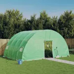 Seră cu cadru de oțel verde 24 m² 6x4x2,85 m GartenMobel Dekor