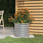 Jardinieră argintiu 40x40x36 cm oțel galvanizat GartenMobel Dekor
