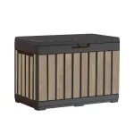 Cutie depozitare de grădină Curver Kentwood 190L, aspect lemn de frasin