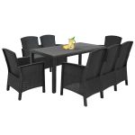 Leziter Set de mobilier de grădină Lima V 7+1 grafit