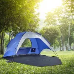 Cort de plajă pop-up pentru 2 persoane Mullsjö, albastru/gri