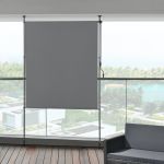 Rulou exterior pentru balcon și terasă 200x270 cm, gri închis