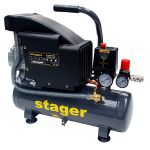 Compresor de aer Stager HM1010K, 6L, 8 bar, 126 l/min, monofazat