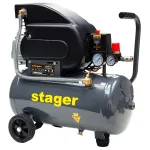 Compresor aer Stager HM2024F, 24L, 8 bar, 200L/min, monofazat