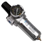 Filtru aer pentru compresor Stager cu regulator, manometru si filet 1/4