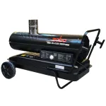 Tun de aer cald Zobo ZB-H100 cu ardere indirectă, 30 kW, 230 V, 200 mp