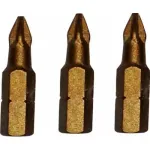 Set 3 biti Bosch PH1, 25 mm, cu prindere hexagonala 1/4 pentru insurubare