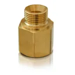 Niplu trecere dublu 1/2 din alama pentru instalatii si racorduri