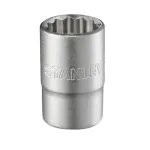 Tubulara scurta Stanley 1/2 inch, 19 mm, 12 puncte, bihexagon