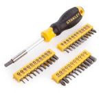 Set șurubelniță multibit Stanley cu suport magnetic, 34 piese