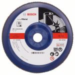 Disc de șlefuire evantai Bosch X571 Best for Metal 180 mm, granulație 60